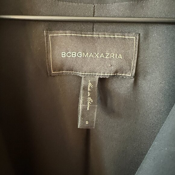 Women's S BCBGMaxAzaria Jordyn One Button Black Blazer - Picture 4 of 8